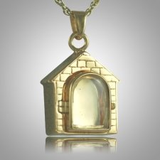 Dog House Locket Cremation Pendant II